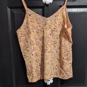 SHEIN Yellow and Pink Floral Camisole